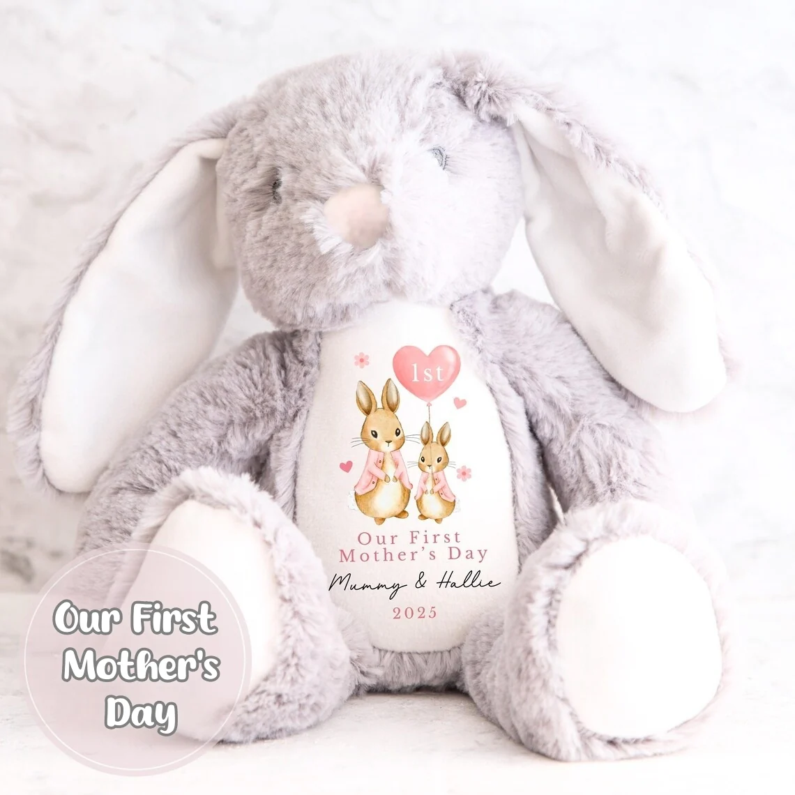 My First Mother's Day Bunny | Personalized Soft Toy Gift - Image 3