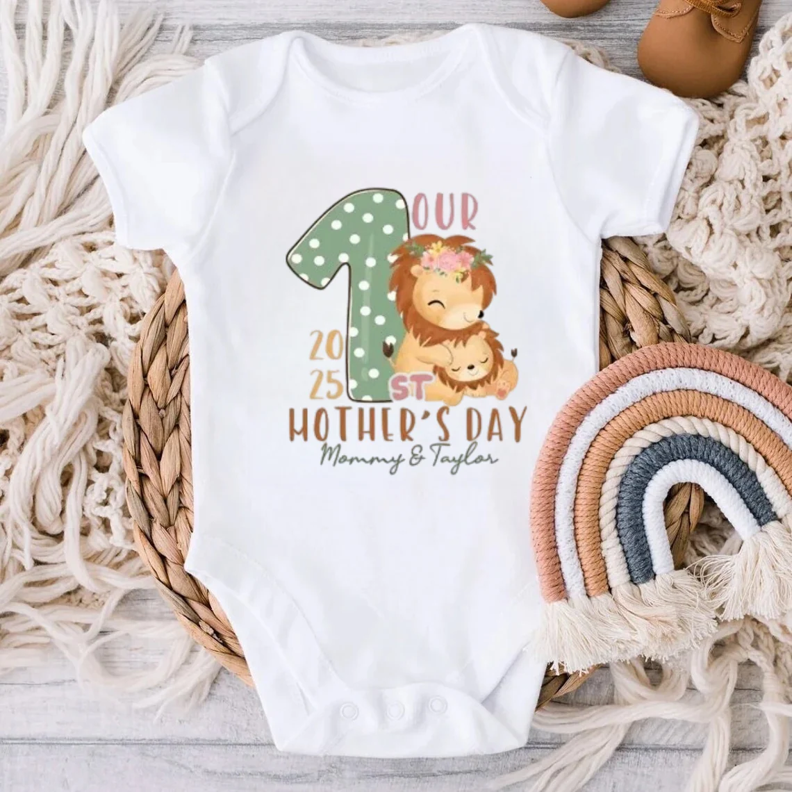 Our First Mother's Day Matching Shirt | Custom Mom & Baby Outfit - Image 9