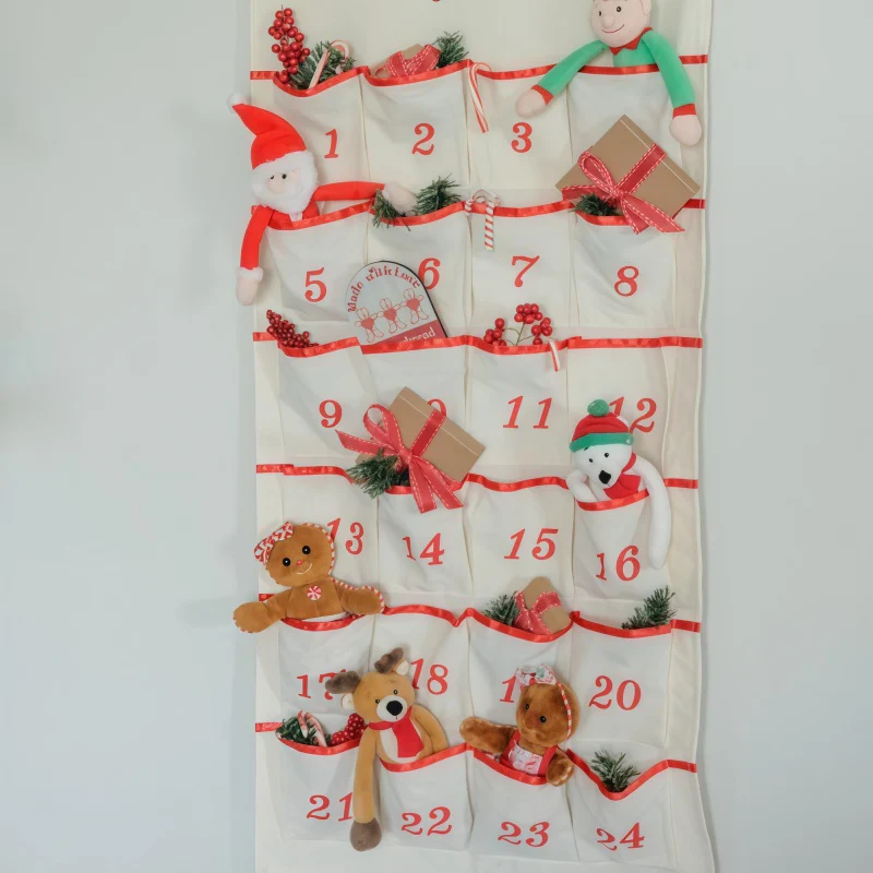 Personalised Advent Calendar 2025 – Fill Your Own Refillable Hanging Linen - Image 5