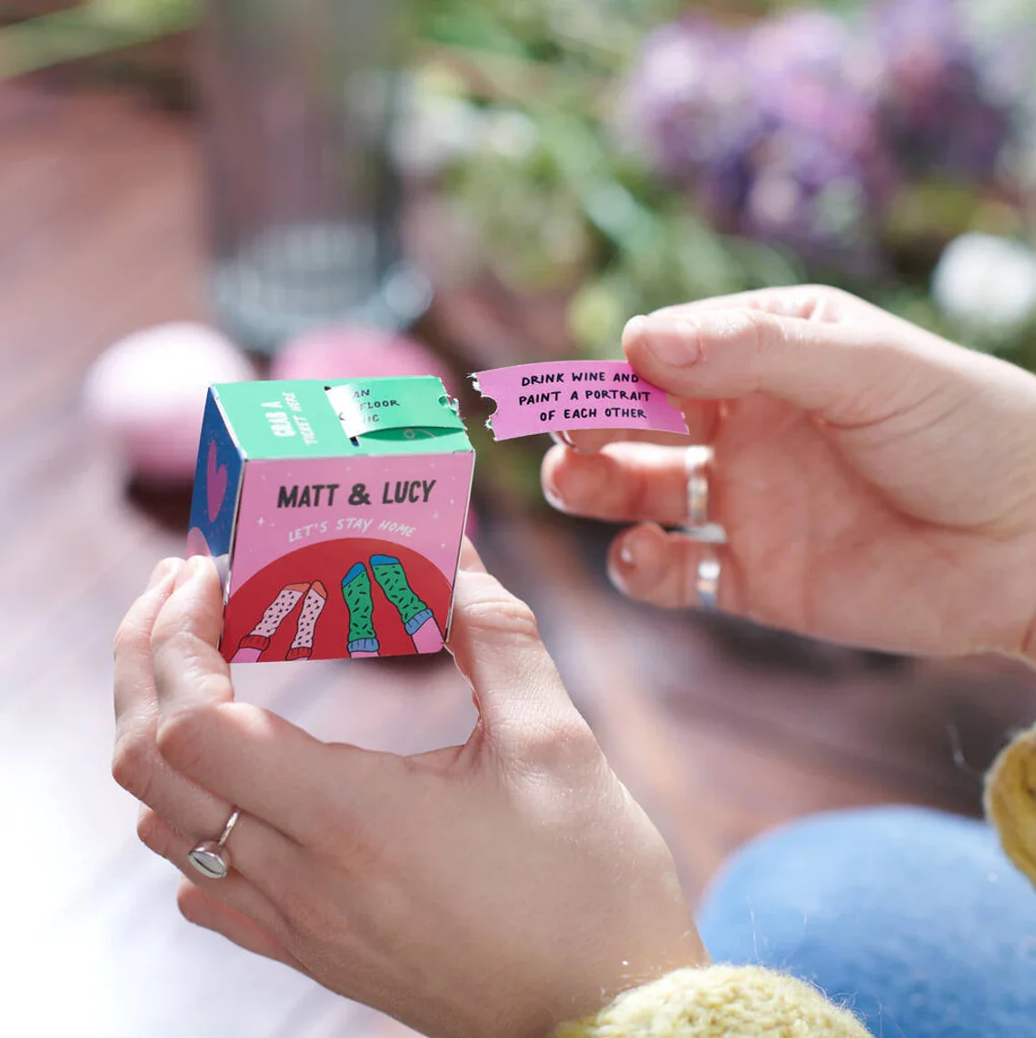 Personalised Couples Date Night Dispenser – Romantic Home Gift - Image 3