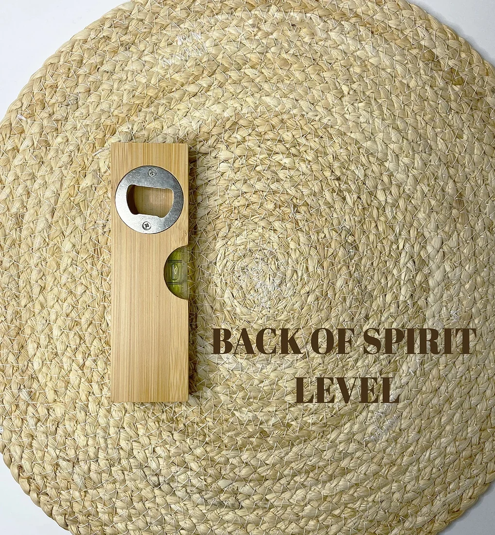 Personalized Wooden Spirit Level Bottle Opener – Dad or Grandad Gift - Image 3