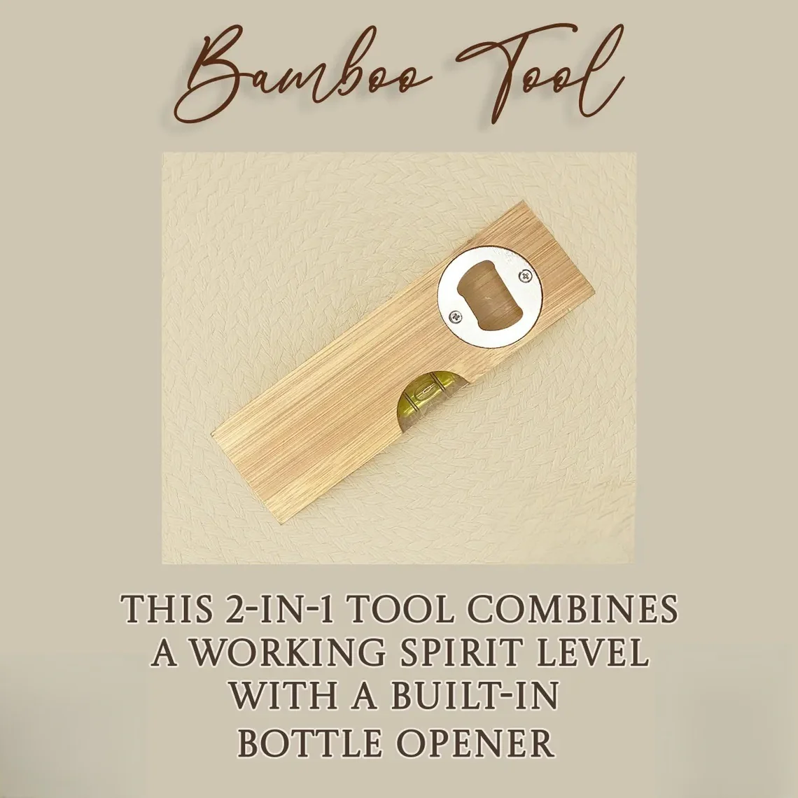 Personalized Wooden Spirit Level Bottle Opener – Dad or Grandad Gift - Image 7
