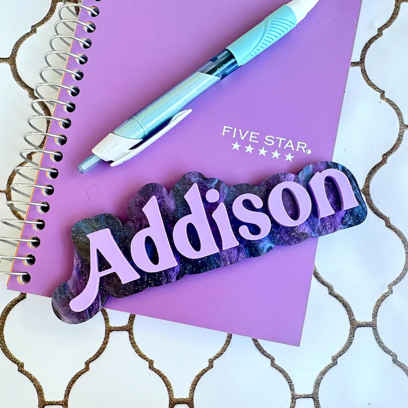Personalized 3D Locker Name Magnet – Custom Acrylic Locker Decor - Image 2