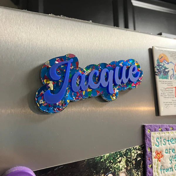Personalized 3D Locker Name Magnet – Custom Acrylic Locker Decor - Image 4