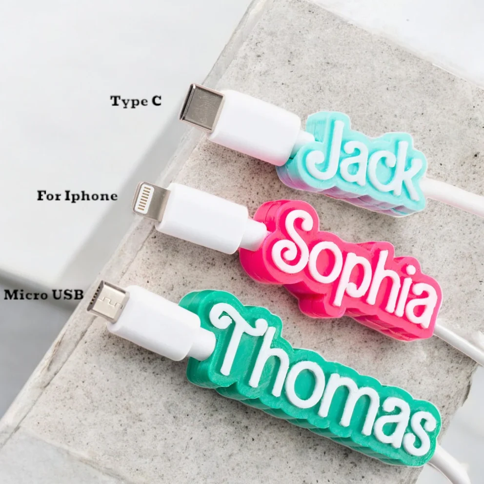 Personalized 3D Print Name 1.5 Meter USB Cable - Image 3