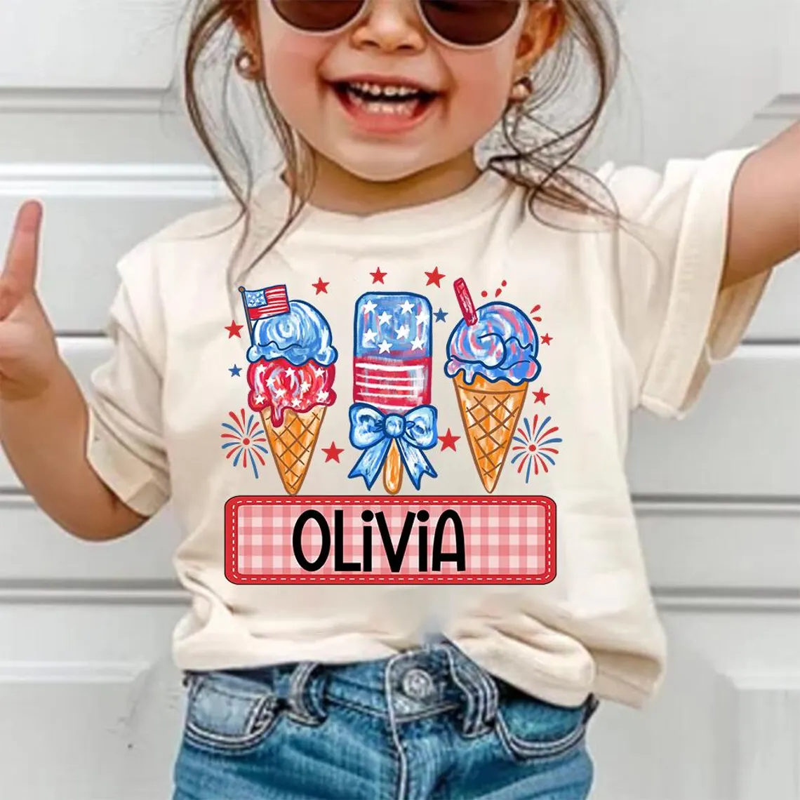 Personalized 4th of July Shirt – Kids, Baby Unisex - Image 5