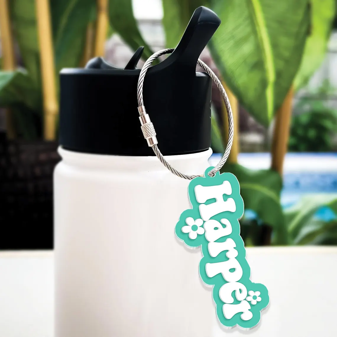 Personalized Backpack Name Tag for Kids – Cute Acrylic Keychain - Image 6