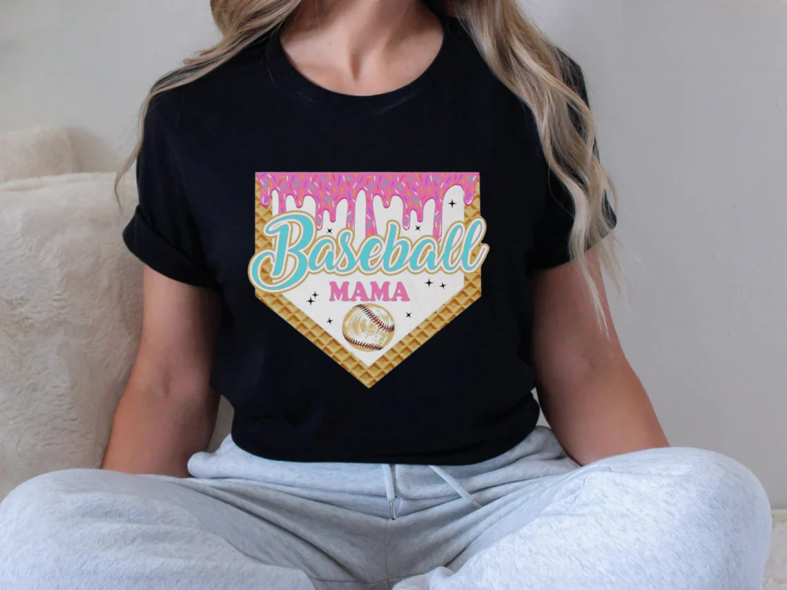Personalized Baseball Drip Mama Shirt | Custom Team Mom hoodie Sweatshirt - Image 3