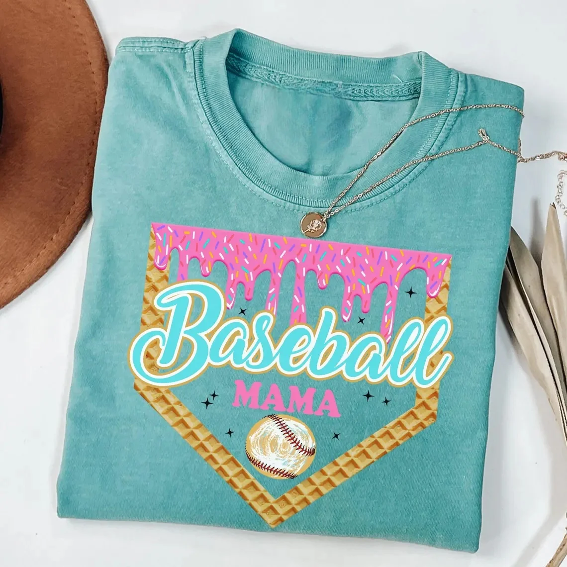 Personalized Baseball Drip Mama Shirt | Custom Team Mom hoodie Sweatshirt - Image 7