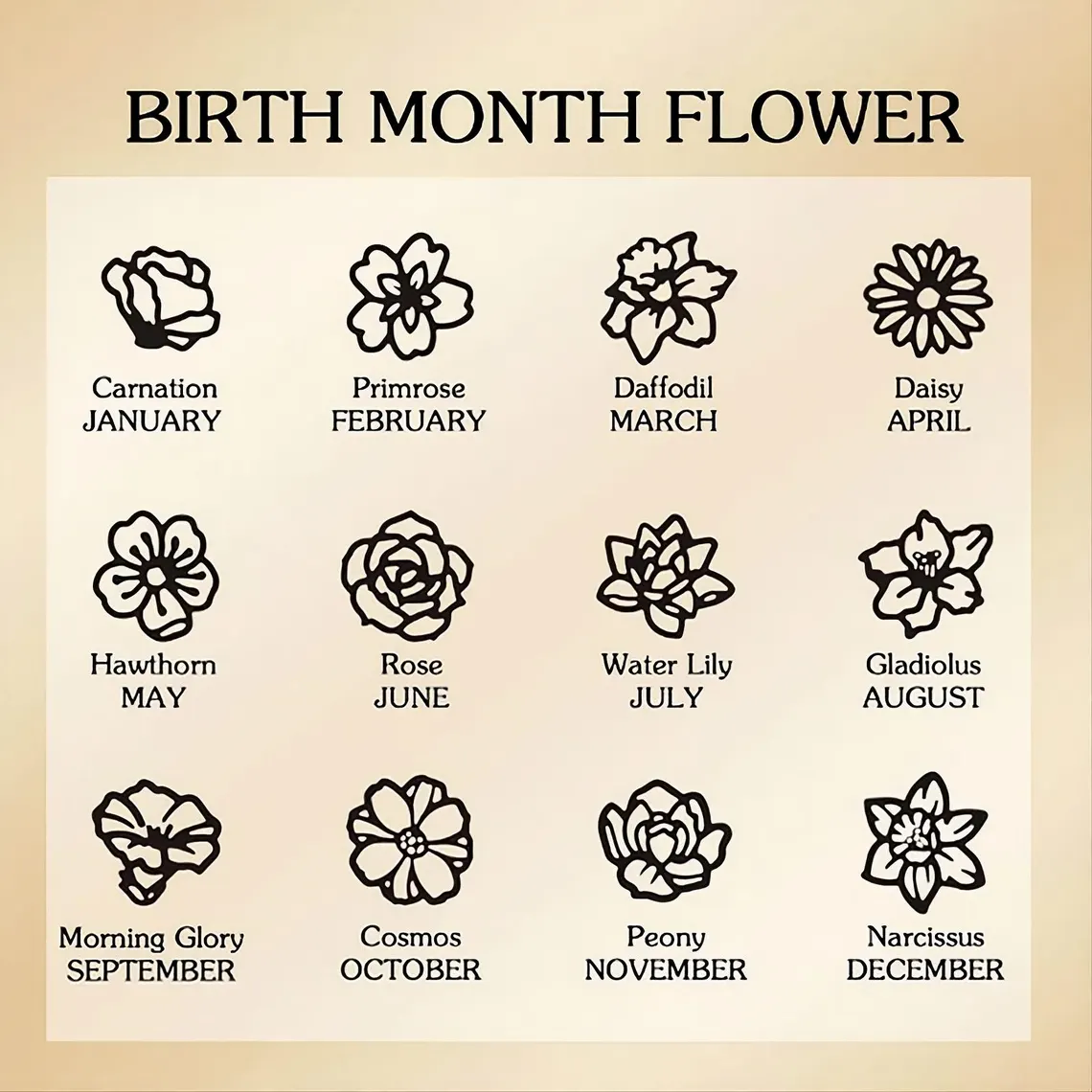 Personalized Birth Flower Necklace (1–8 Names) | Family Jewelry Gift - Image 5