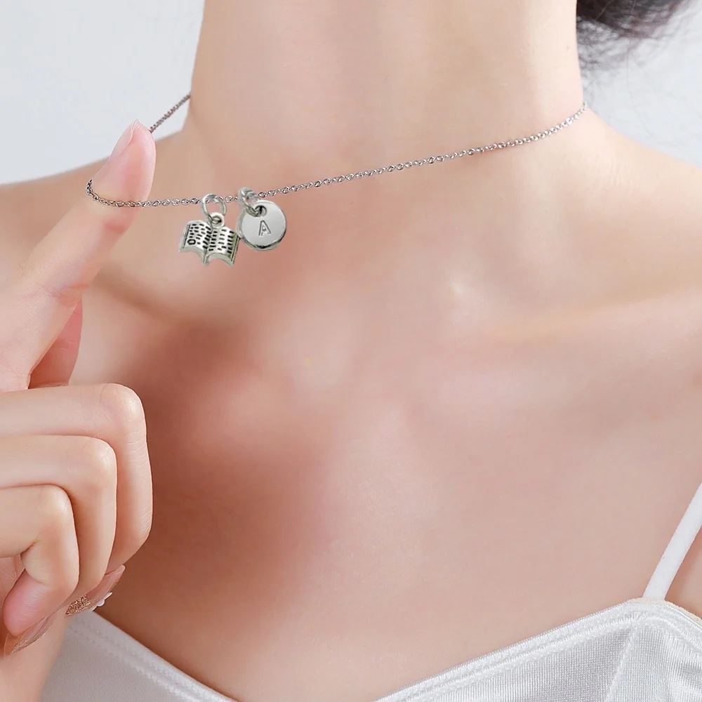 Personalized Book Necklace – Perfect Book Club Gift for Book Lovers - Image 3
