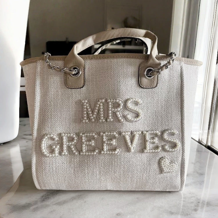 Personalized Bride Tote Bag – Bridal Shower & Bachelorette Gift - Image 3