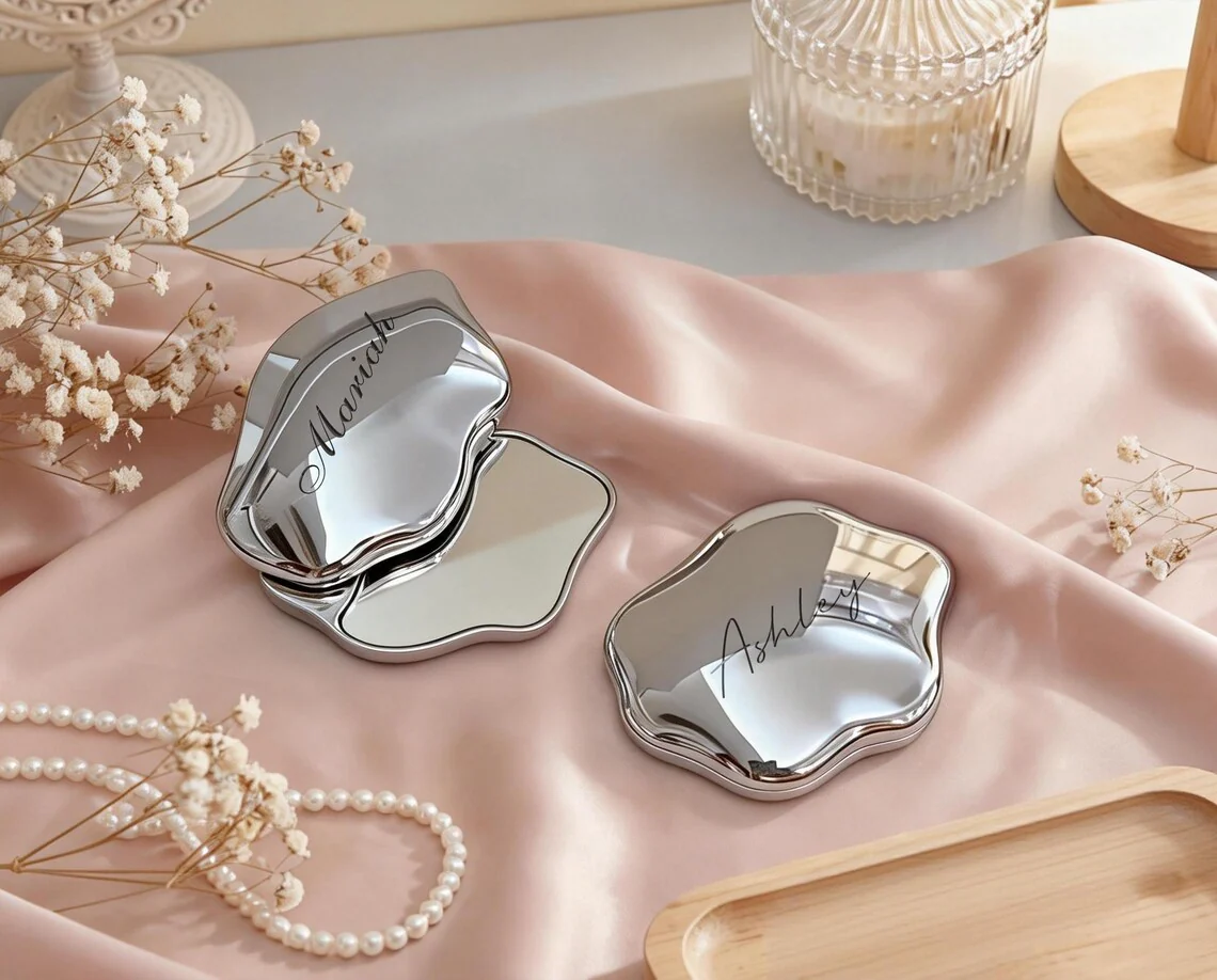 Personalized Compact Mirror – Bridesmaid Gift - Image 2