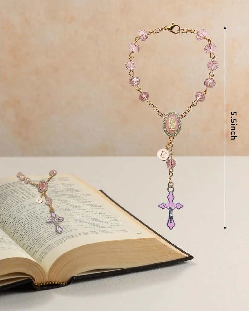 Personalized Car Rosary – Virgin of Guadalupe Rearview Mirror Charm - Image 9
