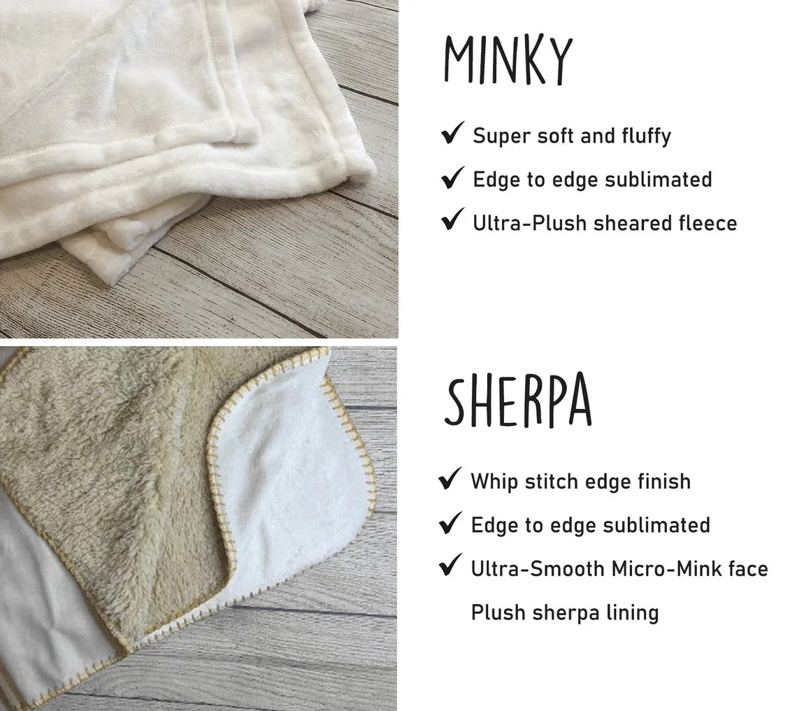 Personalized Checkerboard Blanket – Custom Name Sherpa & Flannel Throws - Image 6