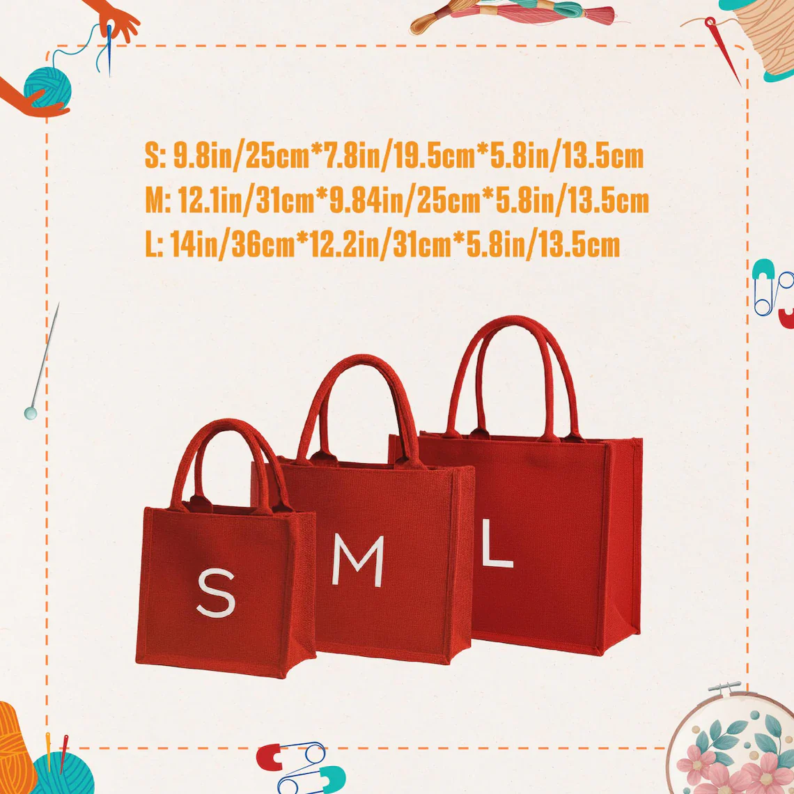 Personalized Christmas Bags | Custom Embroidered Christmas Gift Tote - Image 4