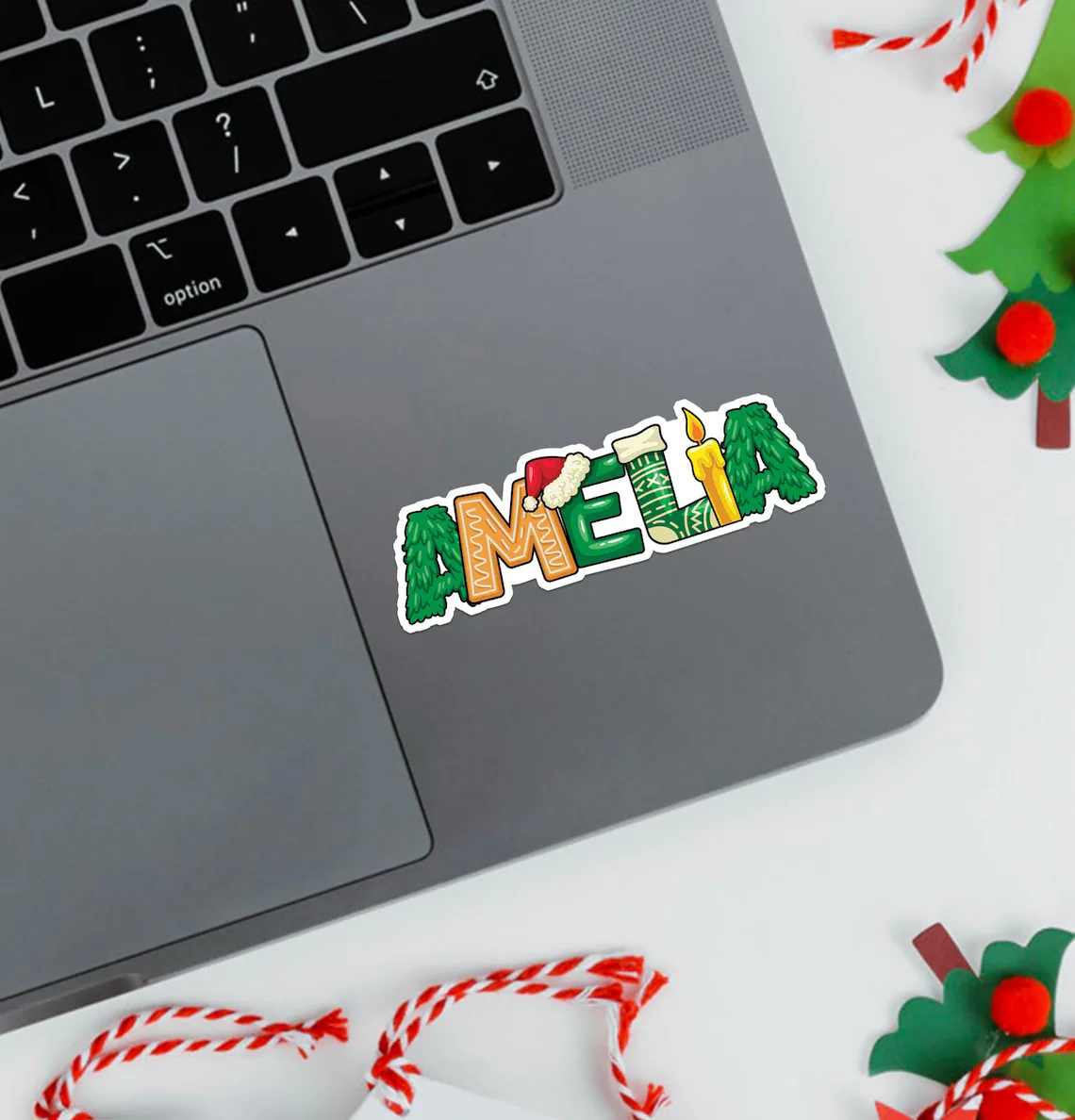 Personalized Christmas Gift Labels | Custom Name Stickers Set - Image 6