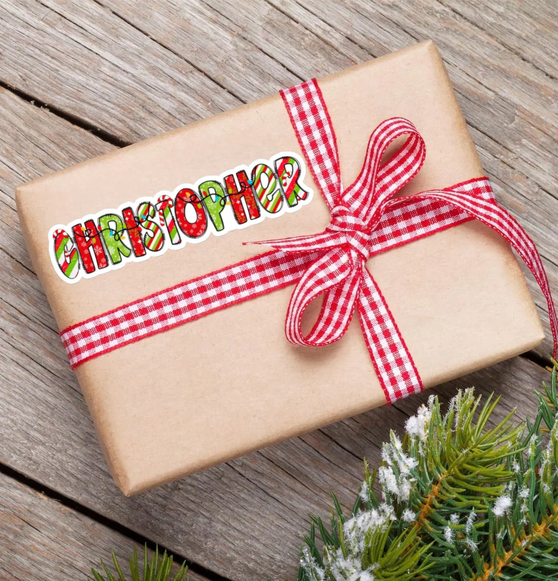 Personalized Christmas Gift Labels | Sweet & Twinkly Custom Name Stickers - Image 2