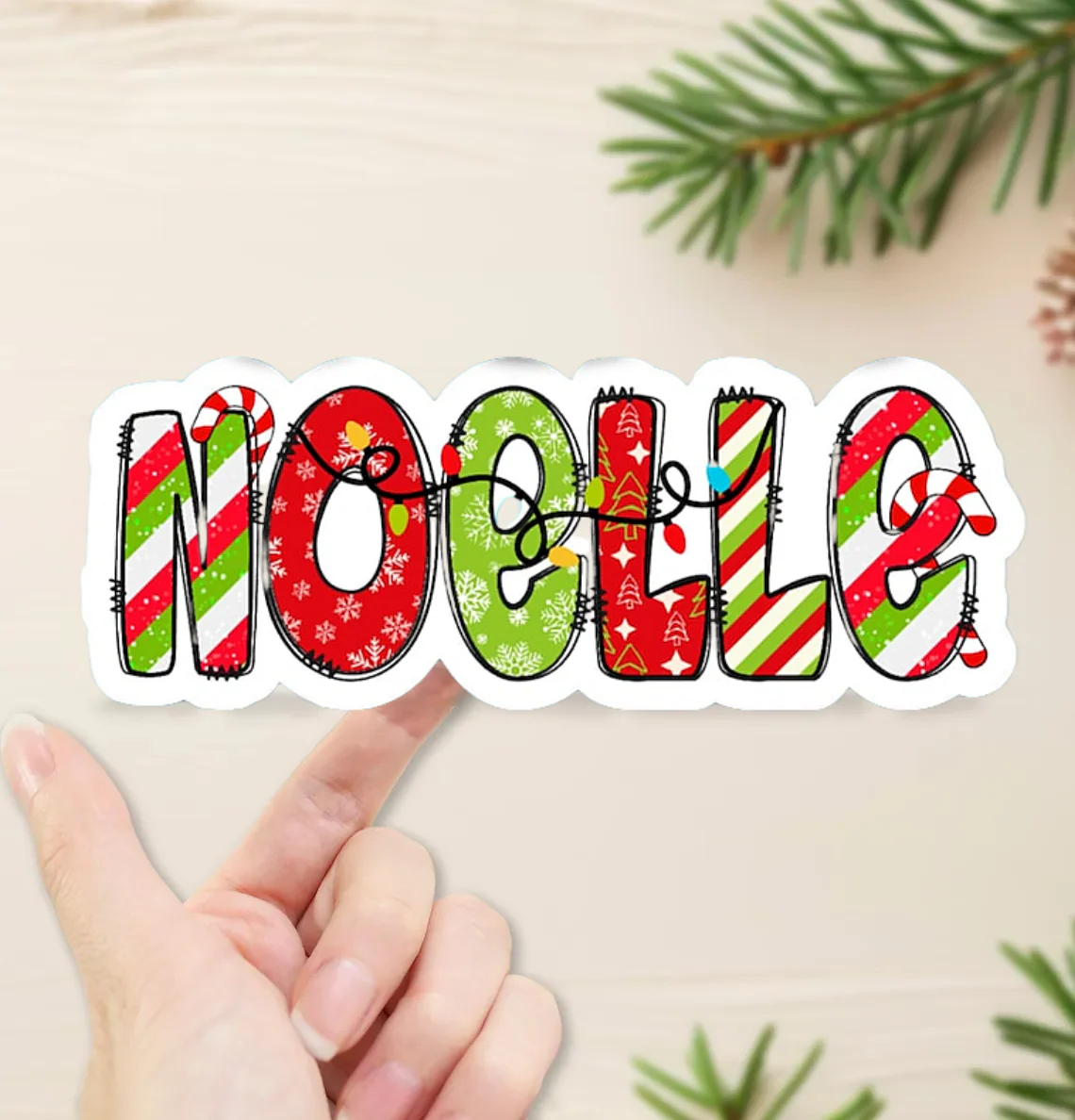 Personalized Christmas Gift Labels | Sweet & Twinkly Custom Name Stickers - Image 3