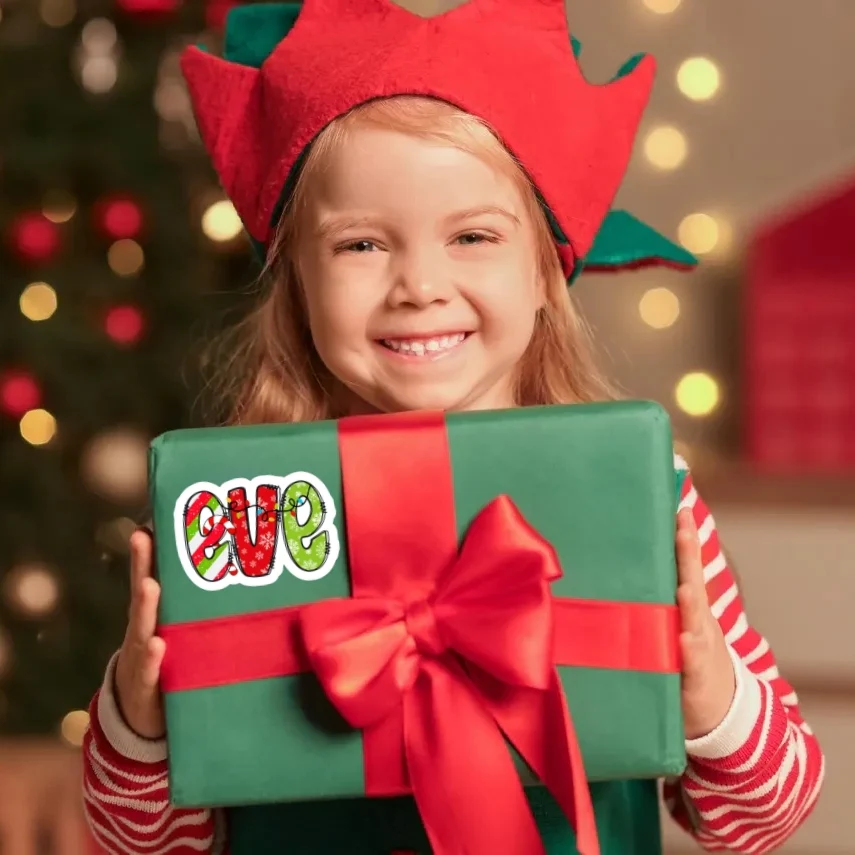 Personalized Christmas Gift Labels | Sweet & Twinkly Custom Name Stickers - Image 6