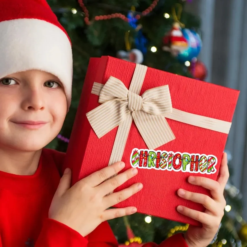 Personalized Christmas Gift Labels | Sweet & Twinkly Custom Name Stickers - Image 8