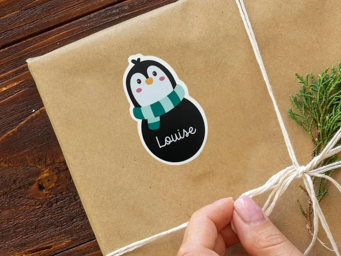 Personalized Christmas Gift Tags Stickers | Set of 20 Holiday Labels - Image 6