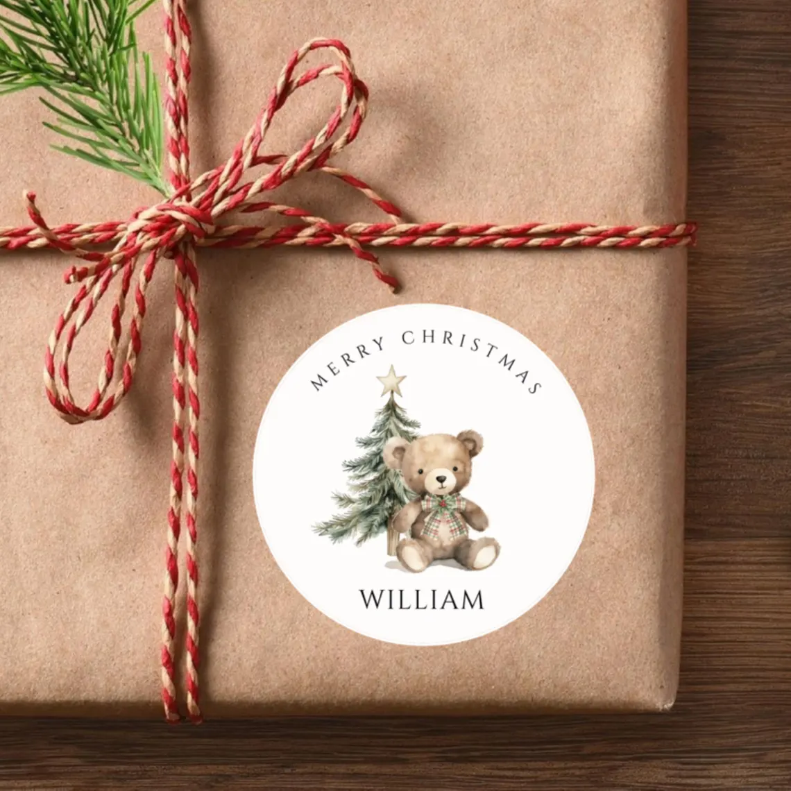Personalized Christmas Stickers for Kids | 16 Festive Icon Designs - Image 10