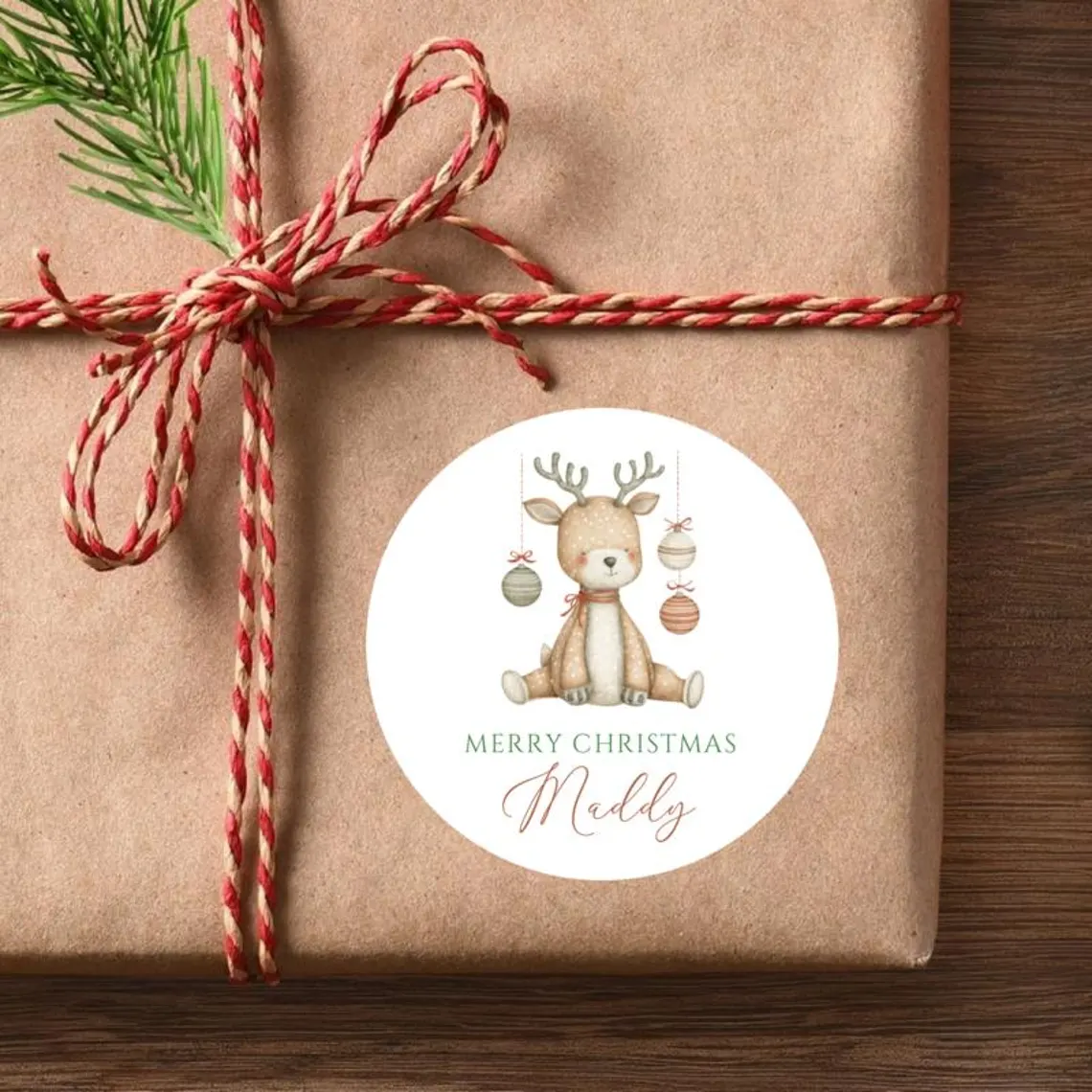 Personalized Christmas Stickers for Kids | 16 Festive Icon Designs - Image 11