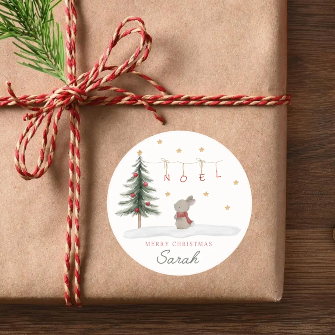 Personalized Christmas Stickers for Kids | 16 Festive Icon Designs - Image 4