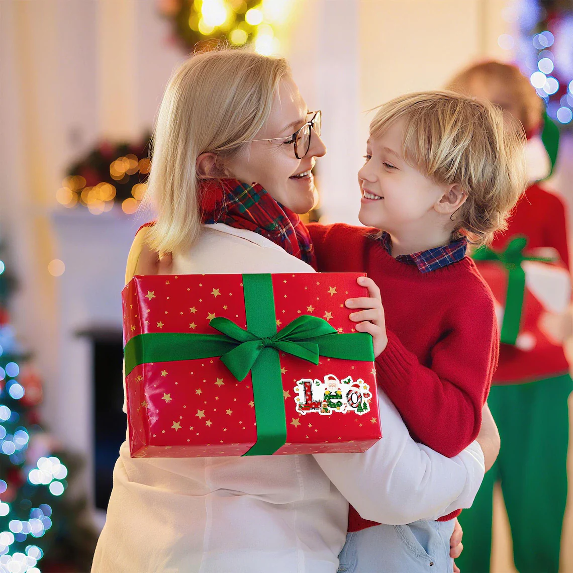 Personalized Christmas Stickers – Santa & Reindeer Gift Labels - Image 7