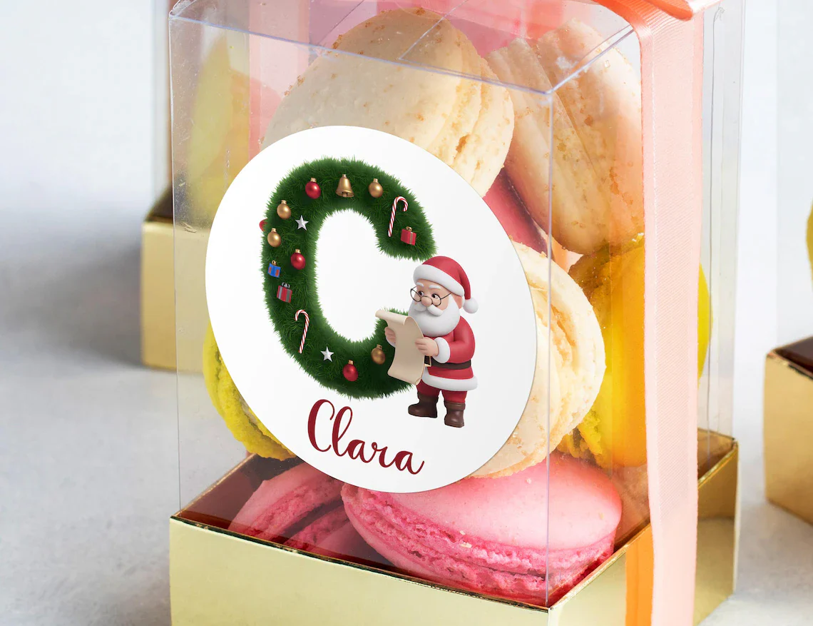 Personalized Christmas Tree Stickers – Custom Name Gift Labels - Image 6