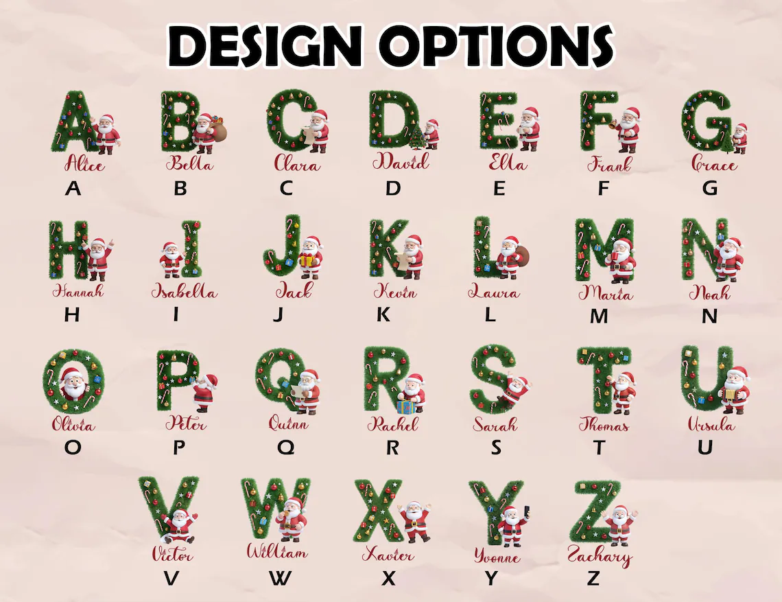Personalized Christmas Tree Stickers – Custom Name Gift Labels - Image 8