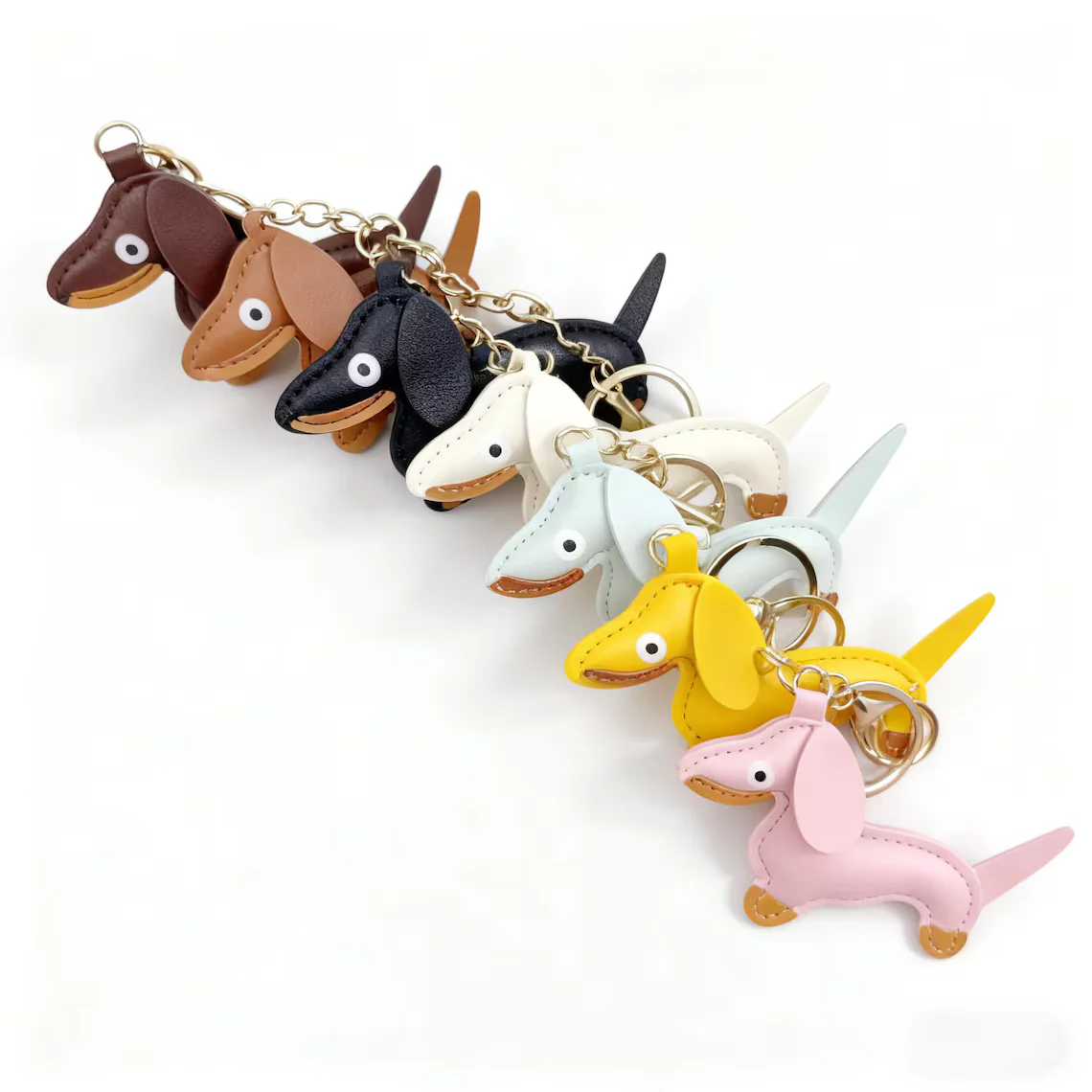 Personalized Dachshund Keychain | Custom Name & Initial Keyring - Image 4