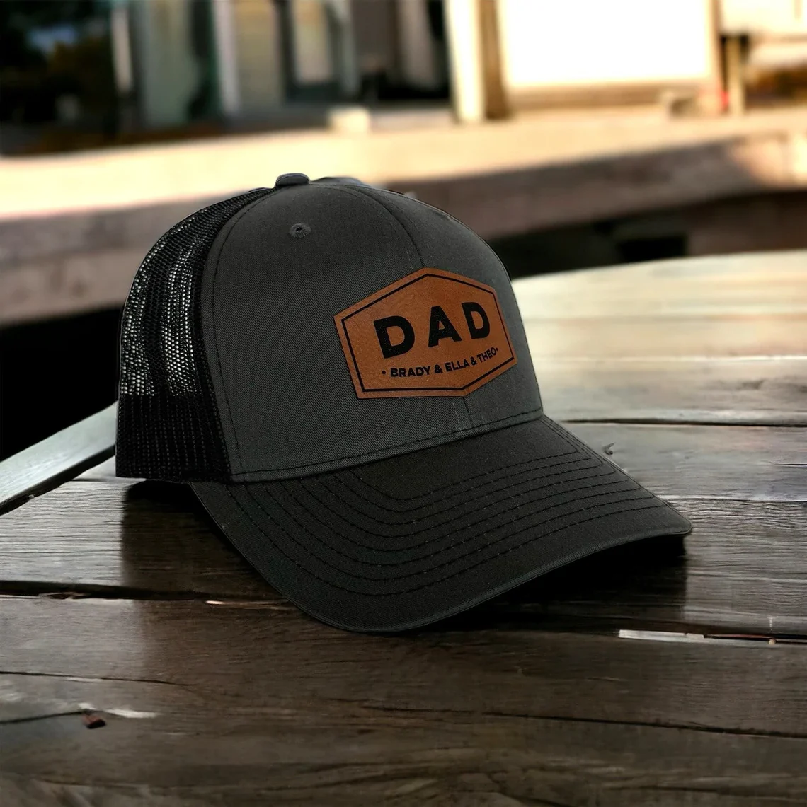 Personalized Dad Patch Hat - Custom Trucker Hat Gift for New Dads - Image 3