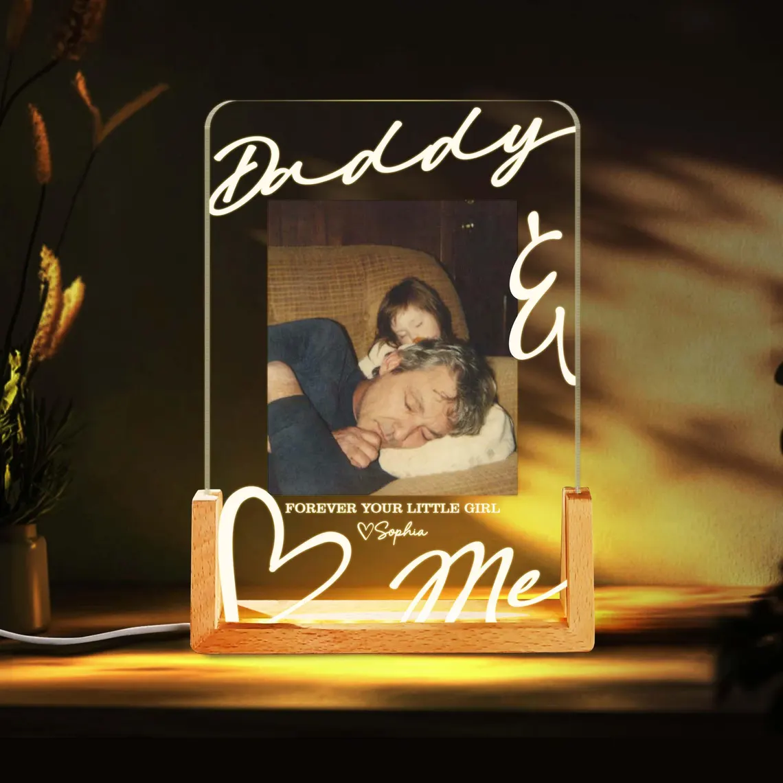 Personalized Daddy & Me Gift – Custom Message from Daughter or Son - Image 3