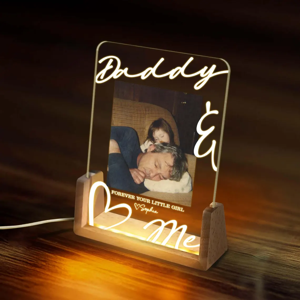 Personalized Daddy & Me Gift – Custom Message from Daughter or Son - Image 4