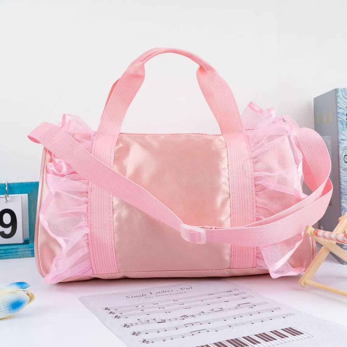 Personalized Ballet Dance Bag for Girls – Custom Duffle Weekender - Image 6