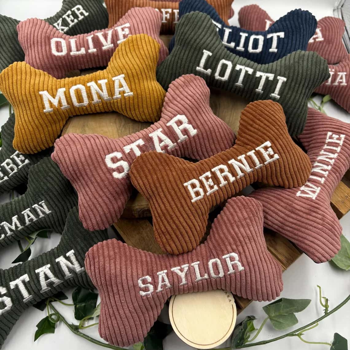 Personalized Dog Toy Bone with Squeaker | Embroidered, Fun & Durable - Image 5