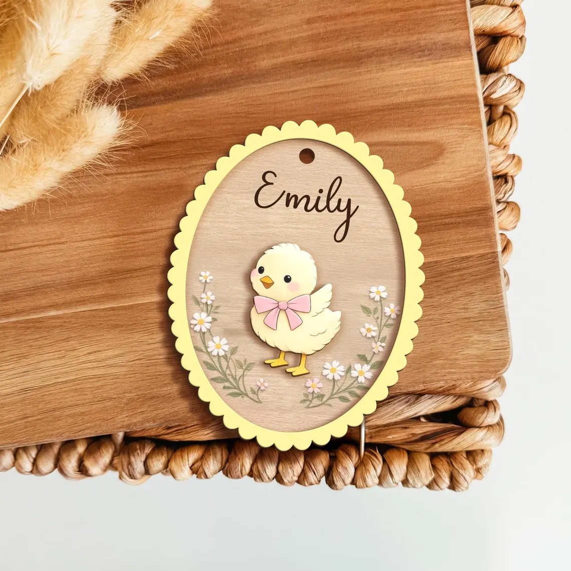 Personalized Easter Basket Name Tag – Custom Bunny Tag - Image 6