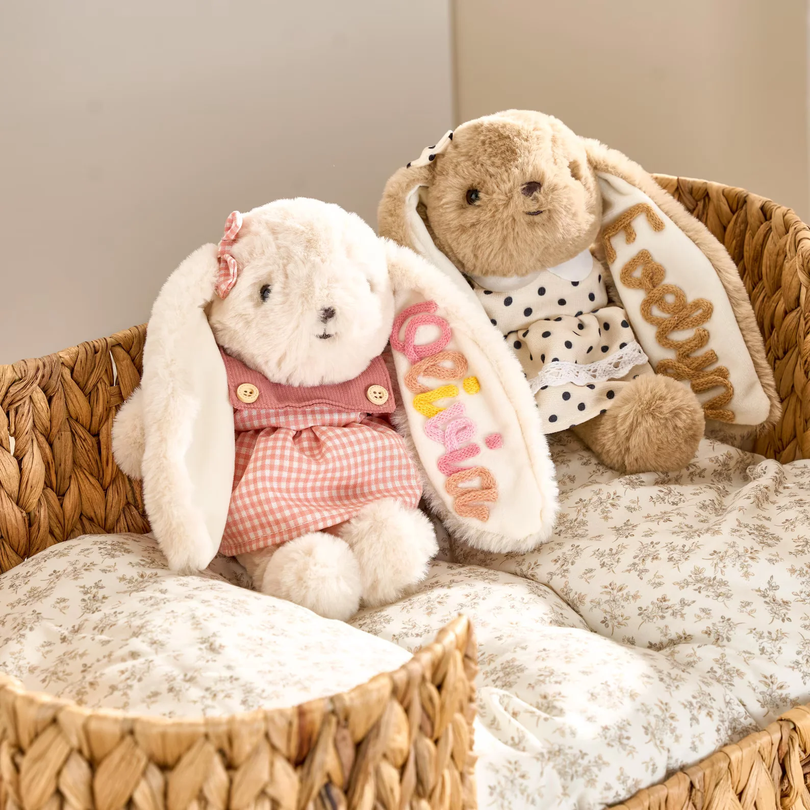 Personalized Easter Bunny Plush | Embroidered Name Toy - Image 4