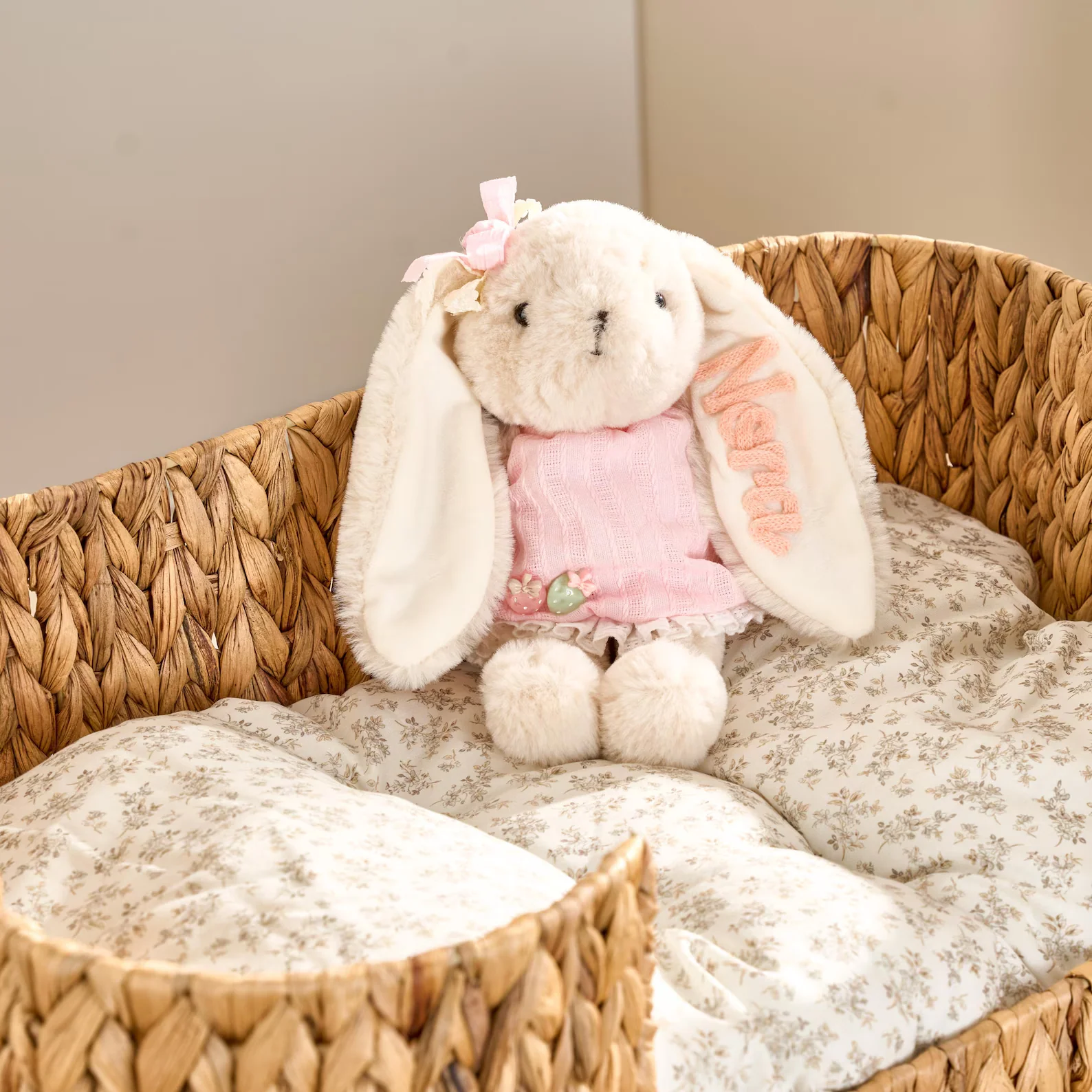 Personalized Easter Bunny Plush | Embroidered Name Toy - Image 6