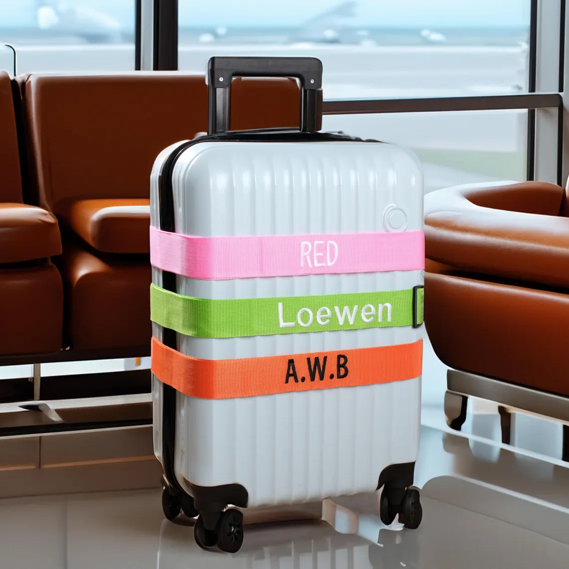 Personalized Luggage Strap – Custom Embroidered Travel Tag 180cm - Image 4