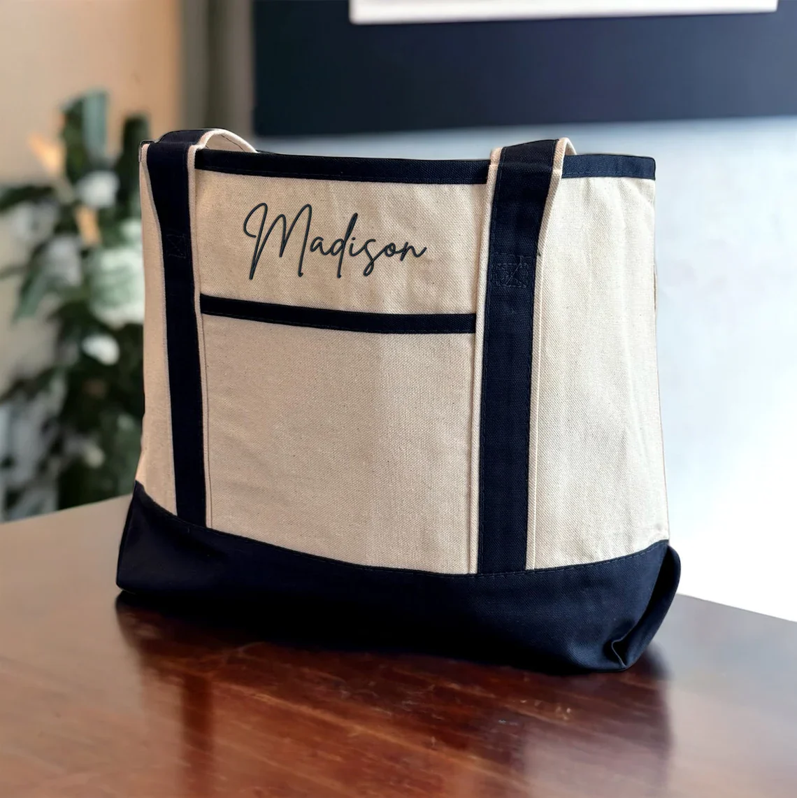 Personalized Embroidered Tote Bag - Custom Gift for Her or Mom - Image 4