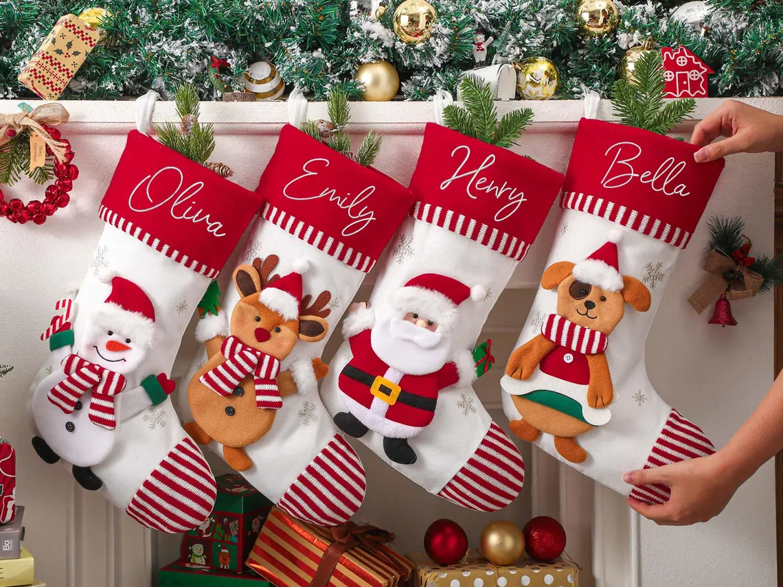 Personalized Family Christmas Stockings – Custom Holiday Decor - Image 2