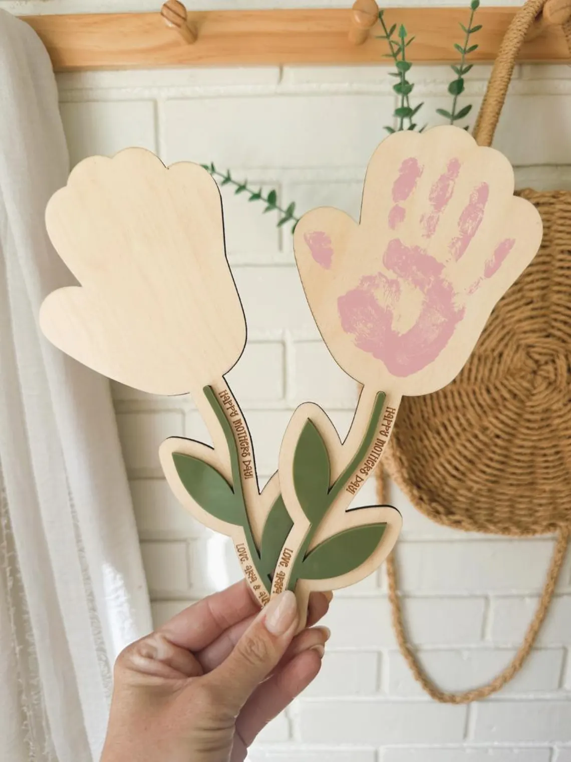 Personalized First Mother’s Day Handprint Gift Magnet