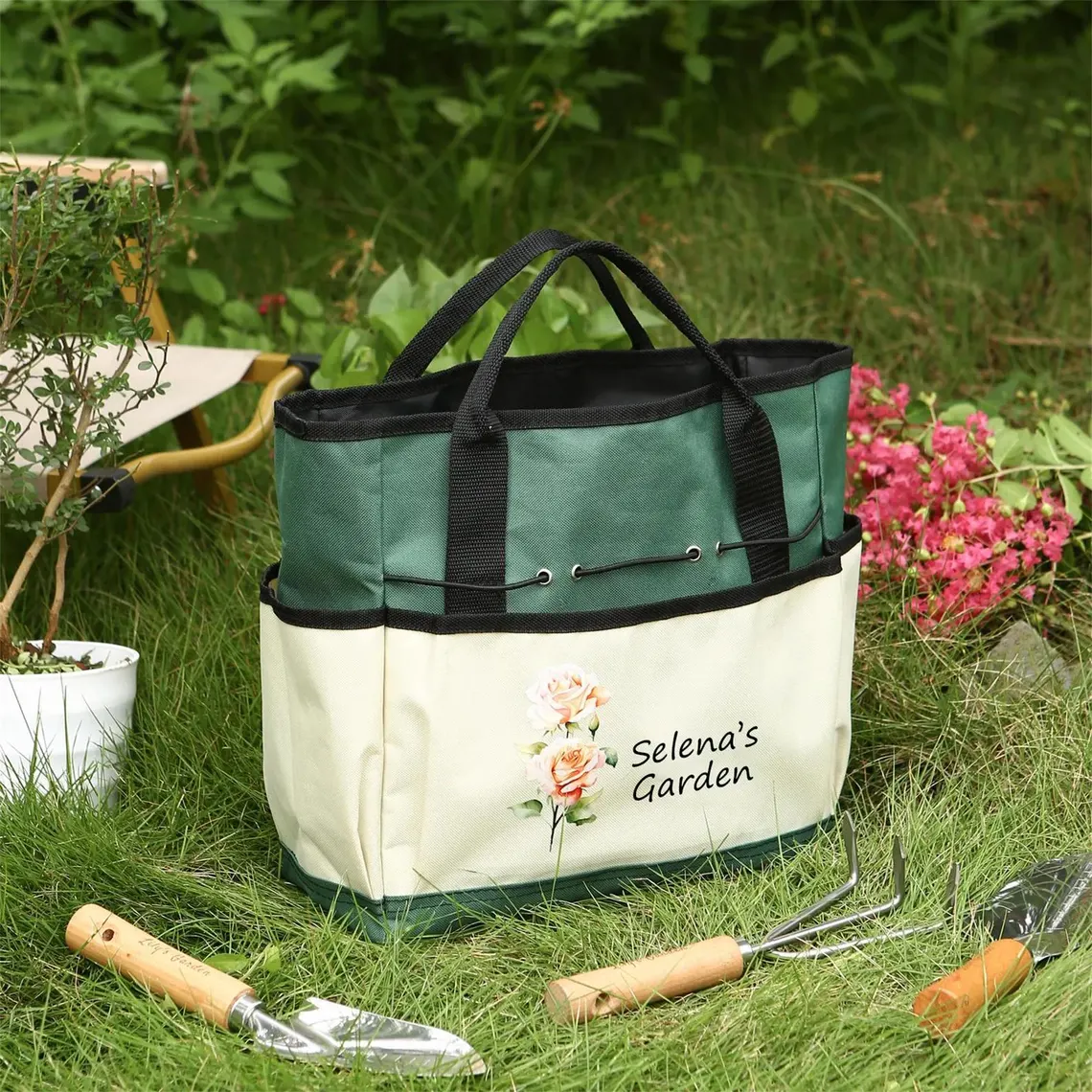 Personalized Gardening Bag & Tools – Gift for Mom & Grandma - Image 2