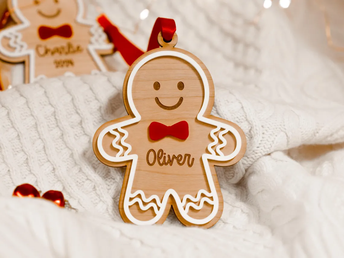 Personalized Gingerbread Ornament 2025 | Kids & Granddaughter Gift - Image 5