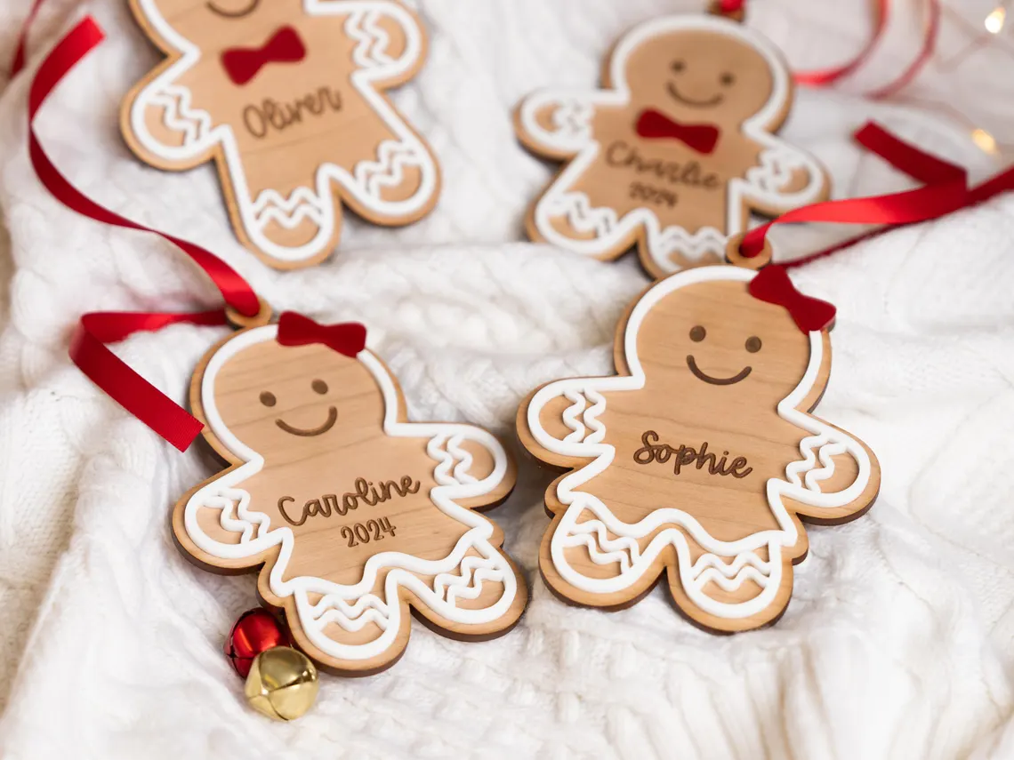 Personalized Gingerbread Ornament 2025 | Kids & Granddaughter Gift - Image 7
