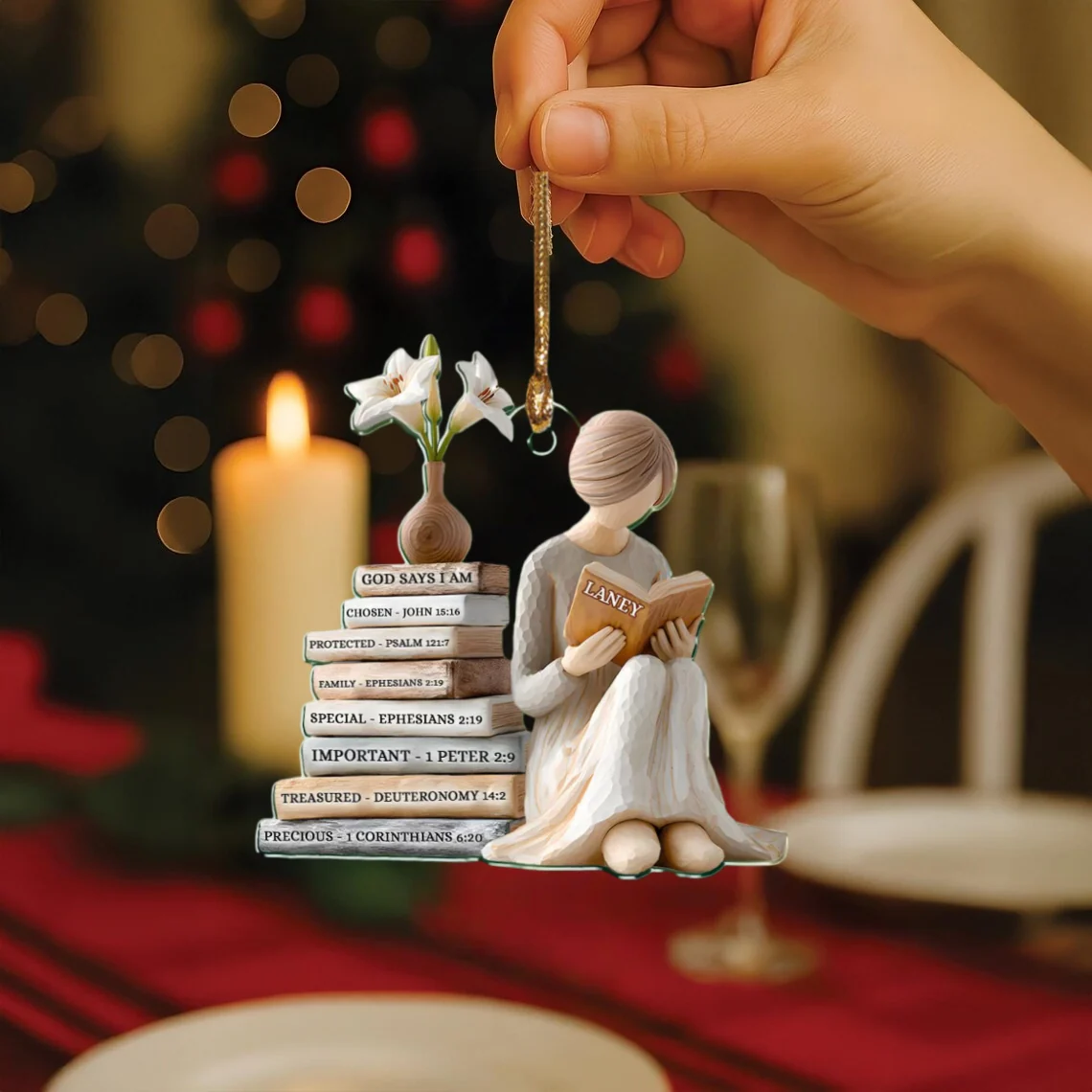 Personalized God Says I Am Ornament – Christian Christmas Keepsake - Image 4