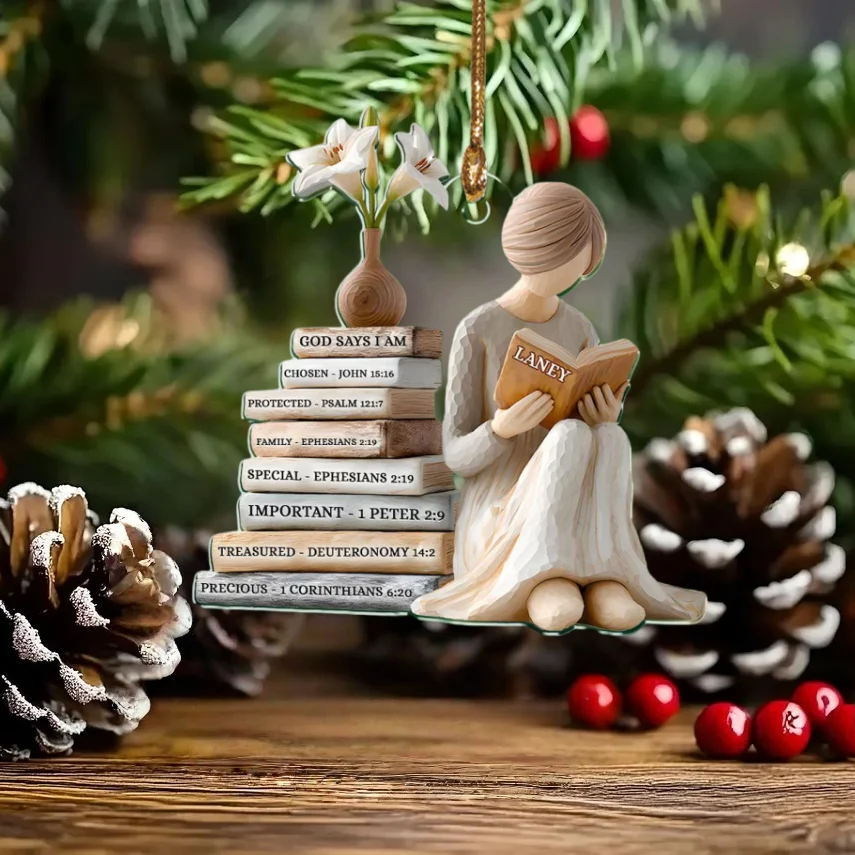 Personalized God Says I Am Ornament – Christian Christmas Keepsake - Image 5